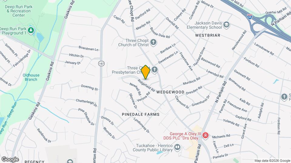 9504 Ridgefield Rd Map and Location Details