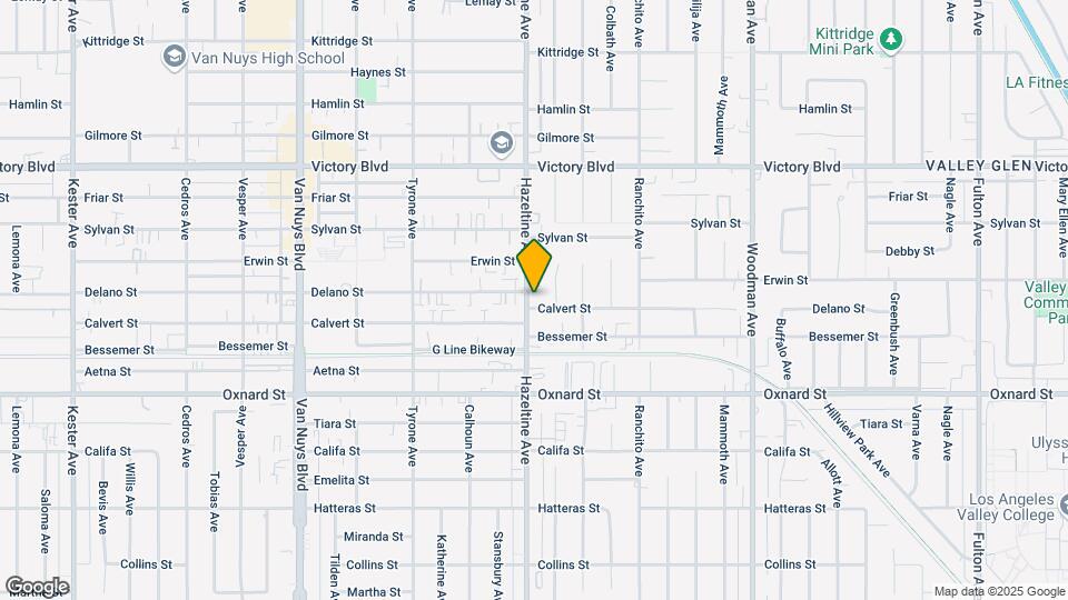 6150 Hazeltine Ave Map and Location Details