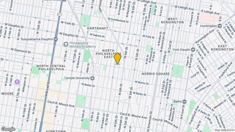 627 Diamond St Mapa y Detalles de la Ubicación