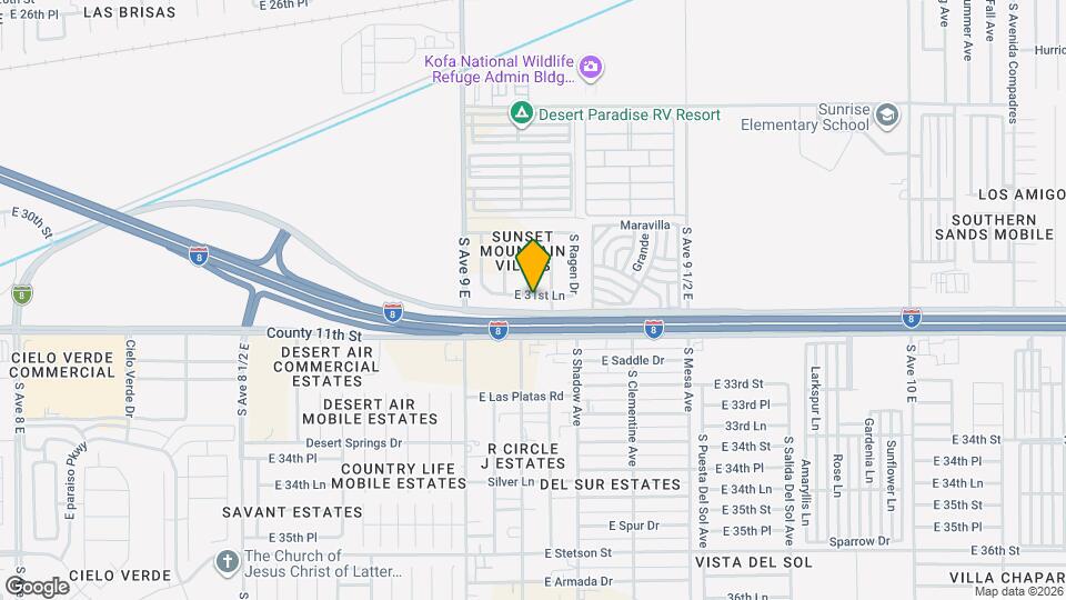 9157 E 31st Ln Map and Location Details