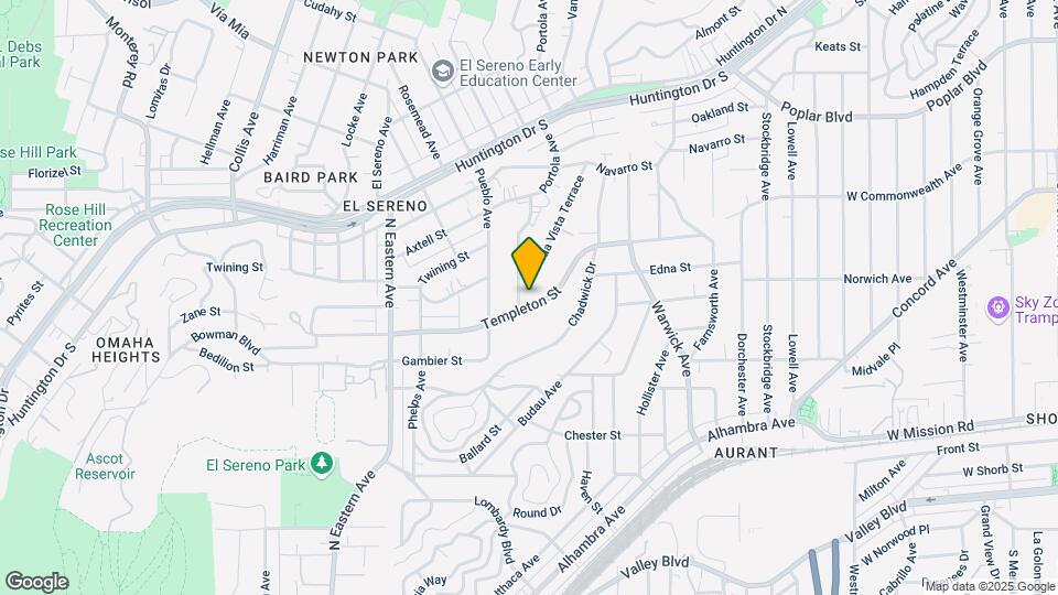 5033 Templeton St Mapa y Detalles de la Ubicación