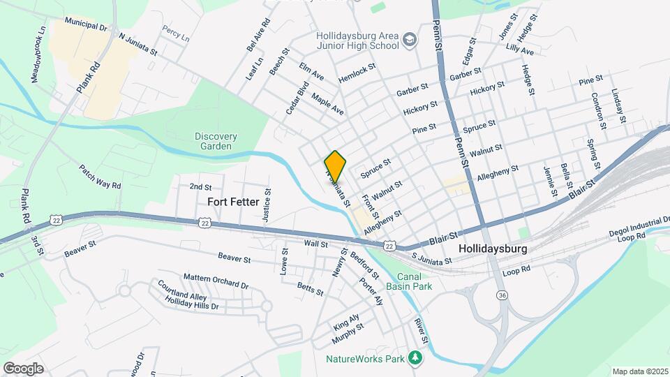603 N Juniata St, Unit 1 Map and Location Details