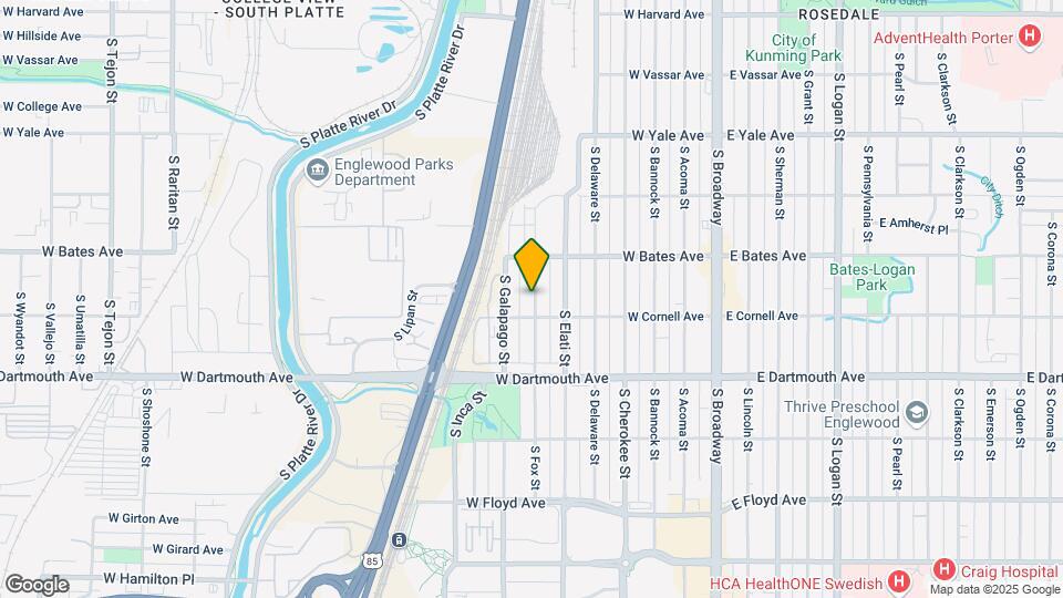 2963 S Fox St Map and Location Details