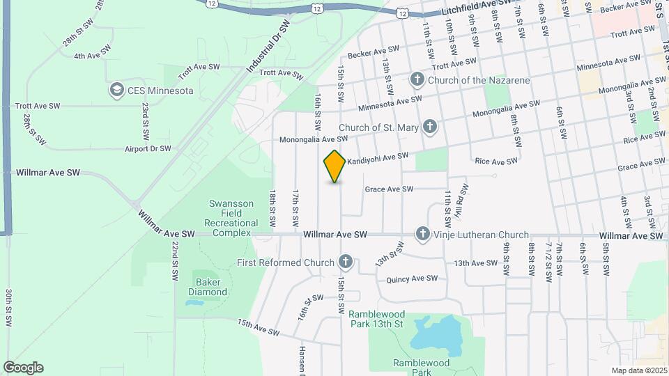 828 15th St SW Map and Location Details