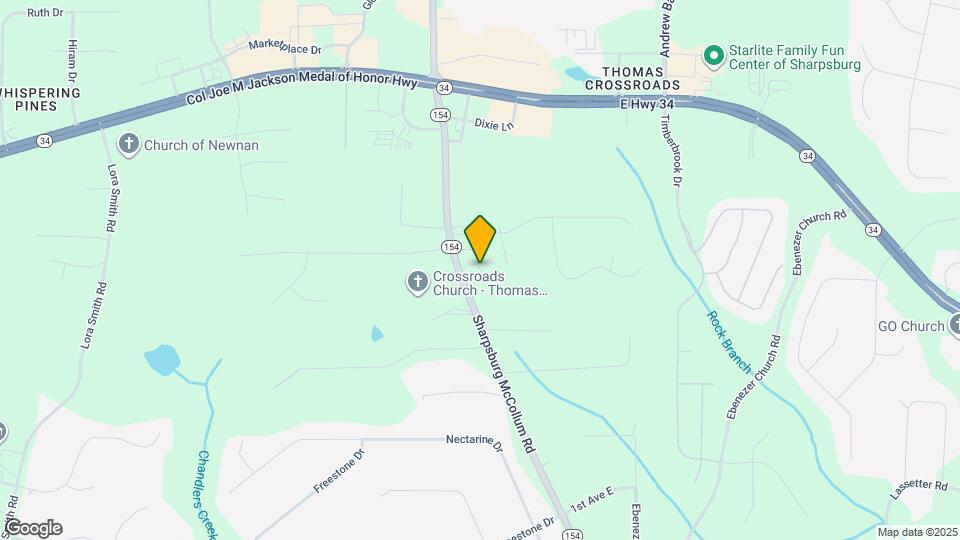 2611 Sharpsburg McCollum Rd Map and Location Details