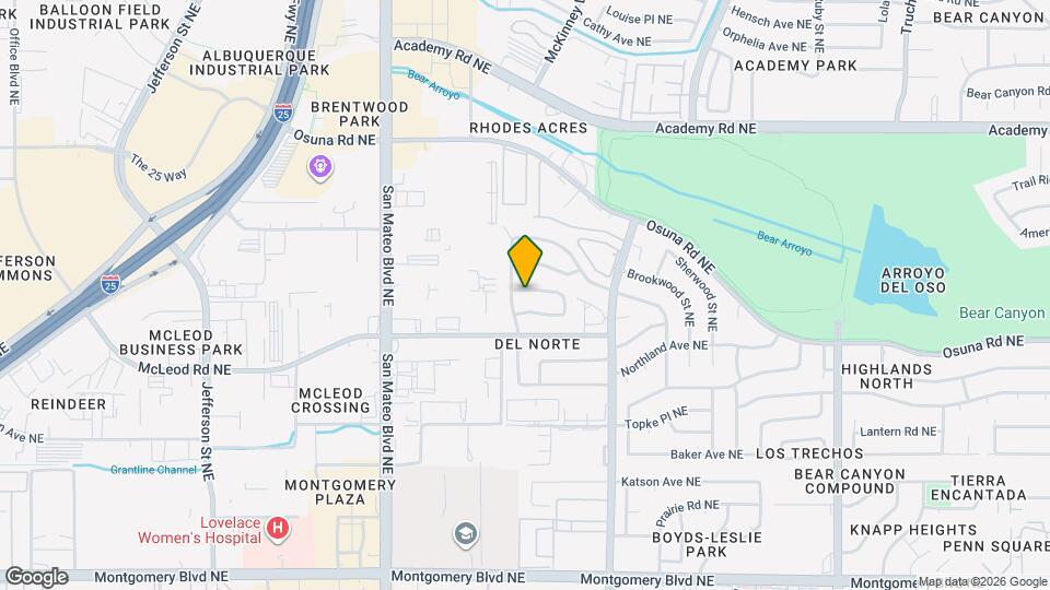 6004 Brenda Ave NE, Unit 099 Map and Location Details