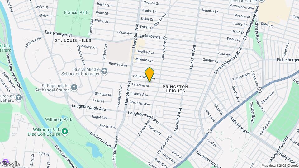 5633 Finkman St, Unit 2nd Floor Map and Location Details