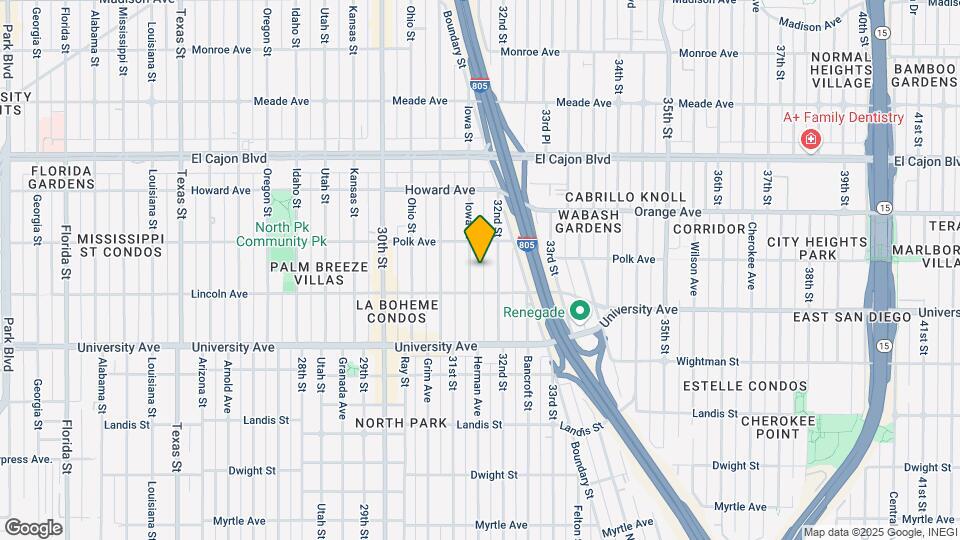 4041 Iowa St Mapa y Detalles de la Ubicación