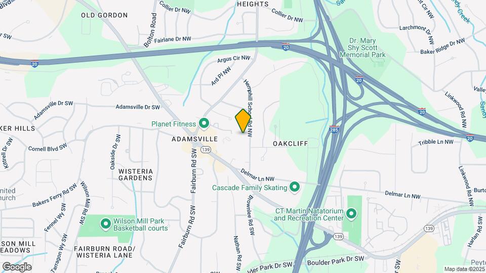 156 Hemphill School Rd NW Map and Location Details