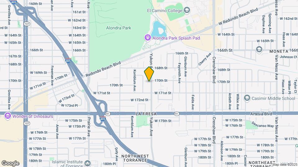 17011-17013 Yukon Ave Mapa y Detalles de la Ubicación