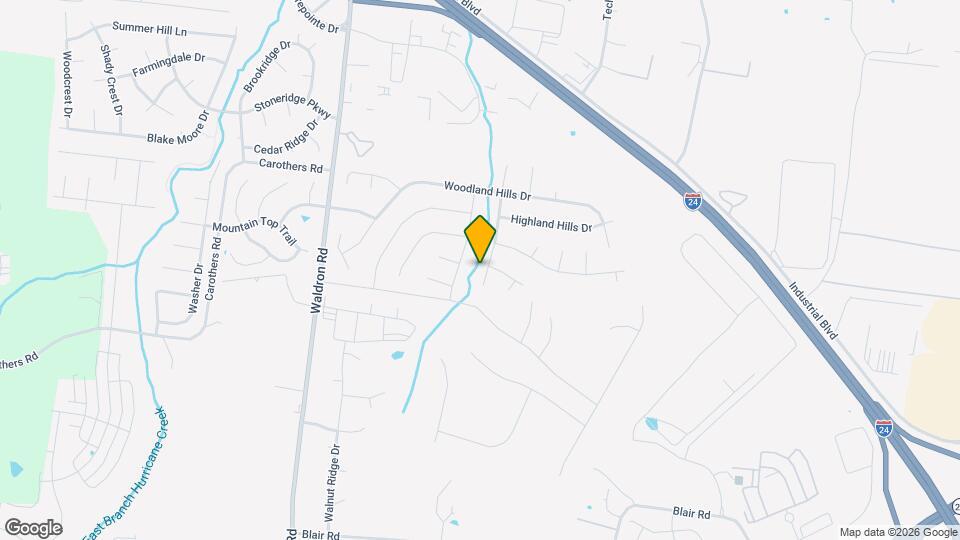 1126 Poplar Hollow Dr Map and Location Details