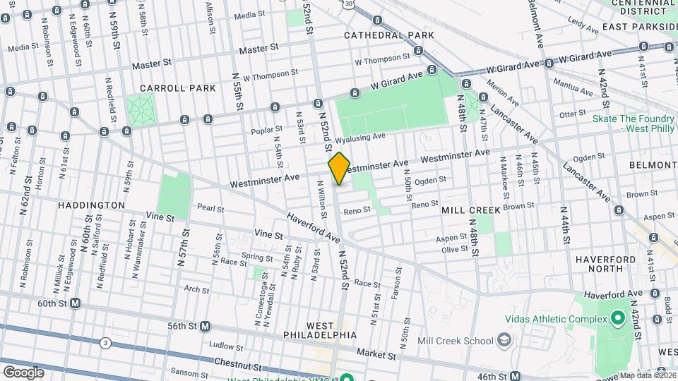 423 N 52nd St Map and Location Details