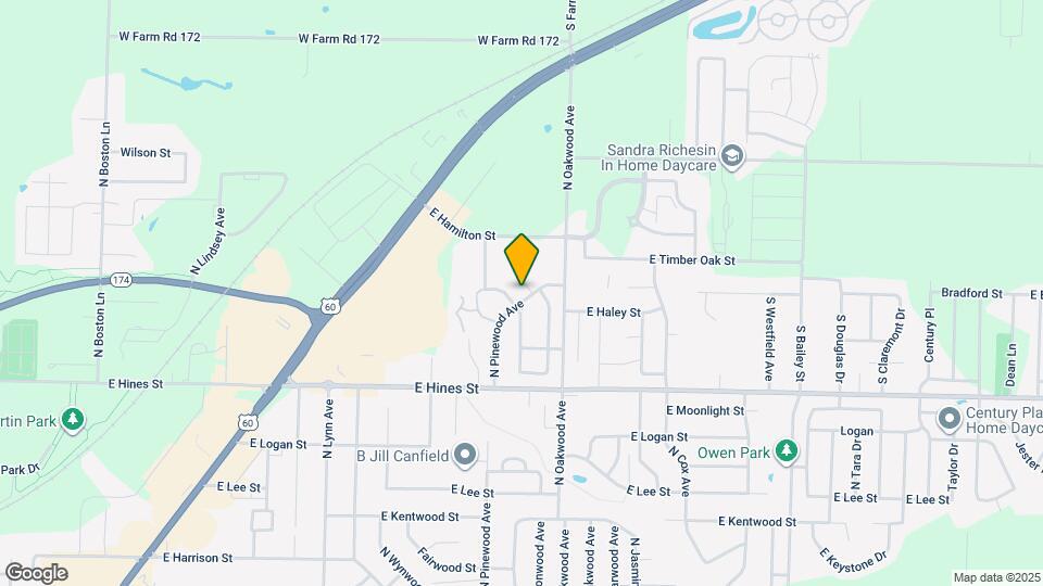 813 N Pinewood Ave Map and Location Details