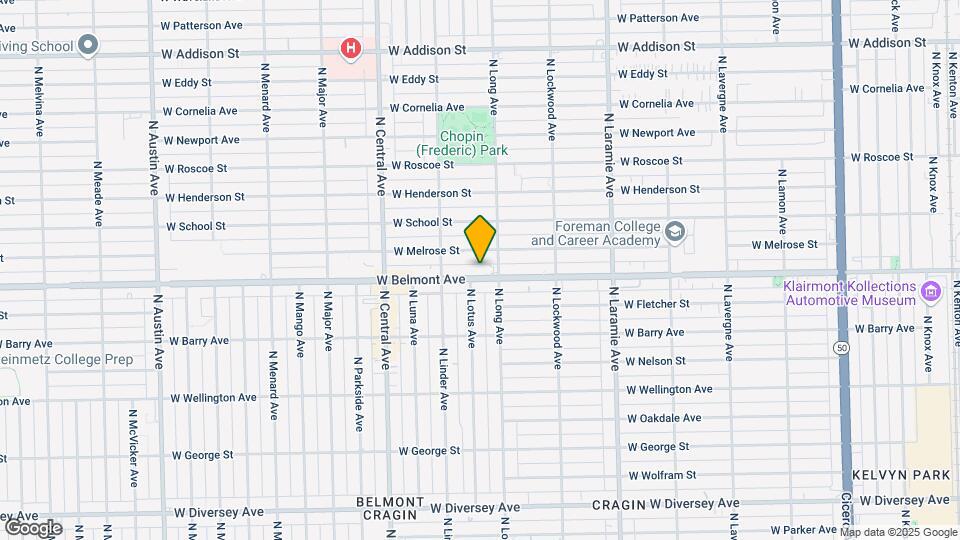 5416 W Belmont Ave Map and Location Details