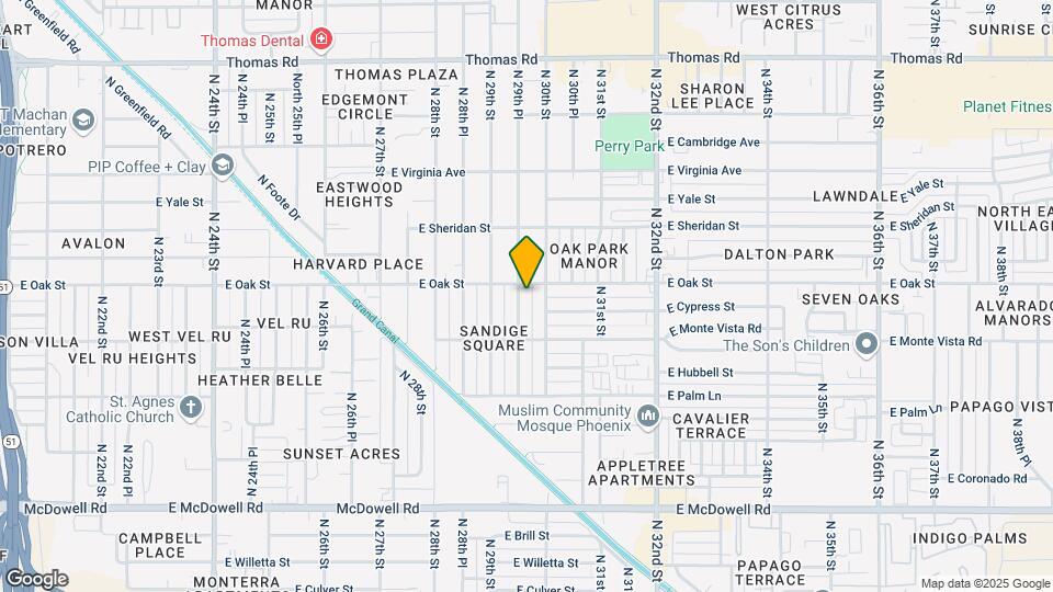 29th Place Fourplexes Map and Location Details