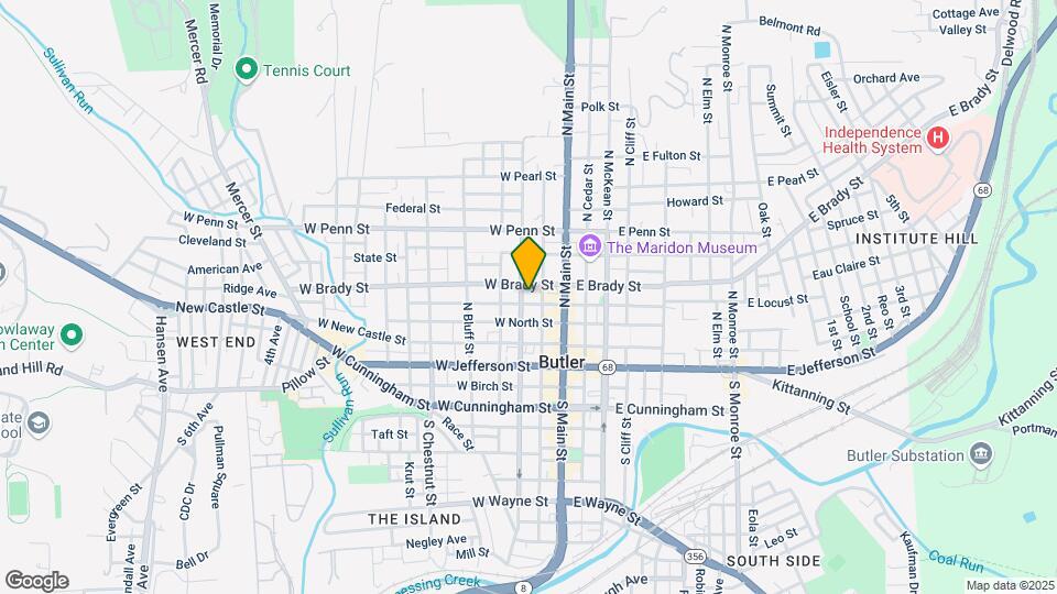 221 N Washington St Map and Location Details