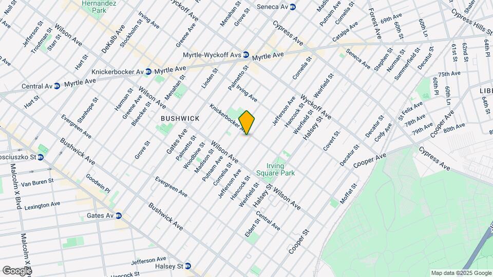 285 Cornelia St Mapa y Detalles de la Ubicación