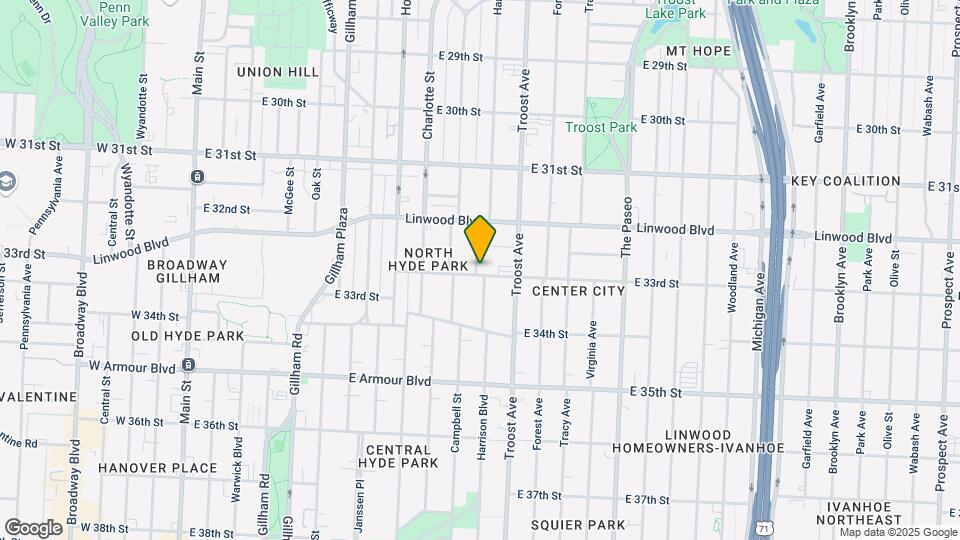 1000 E 33rd St Mapa y Detalles de la Ubicación