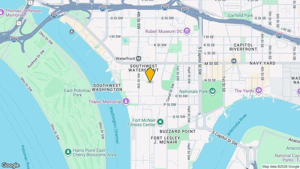 302 N St SW Map and Location Details