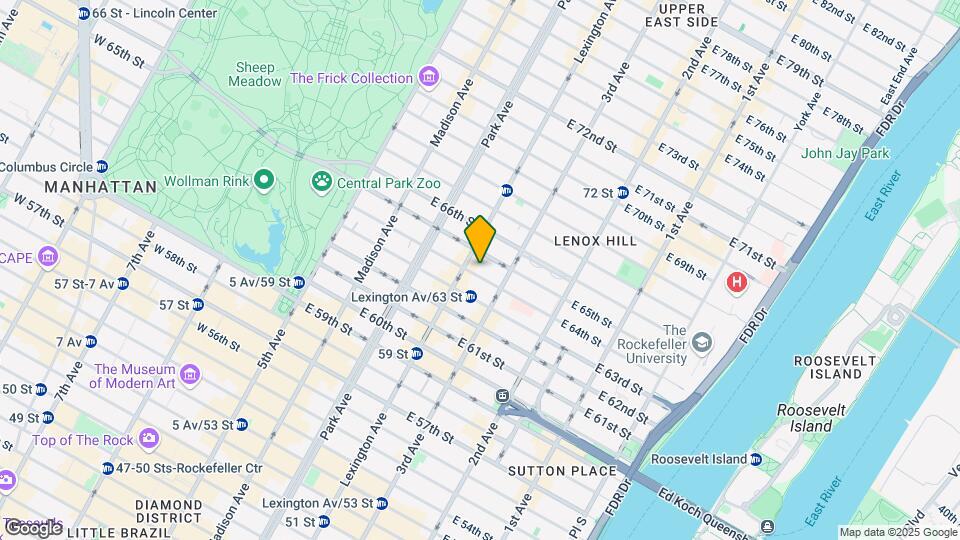 163 E 64th St Map and Location Details