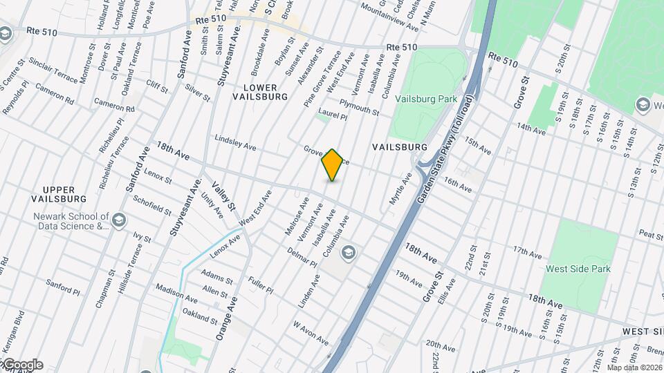 192 Vermont Ave, Unit 1st Floor Map and Location Details
