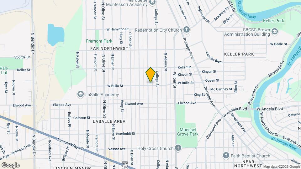 1602 N Brookfield St Map and Location Details