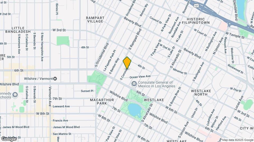 508-522 Coronado St Mapa y Detalles de la Ubicación