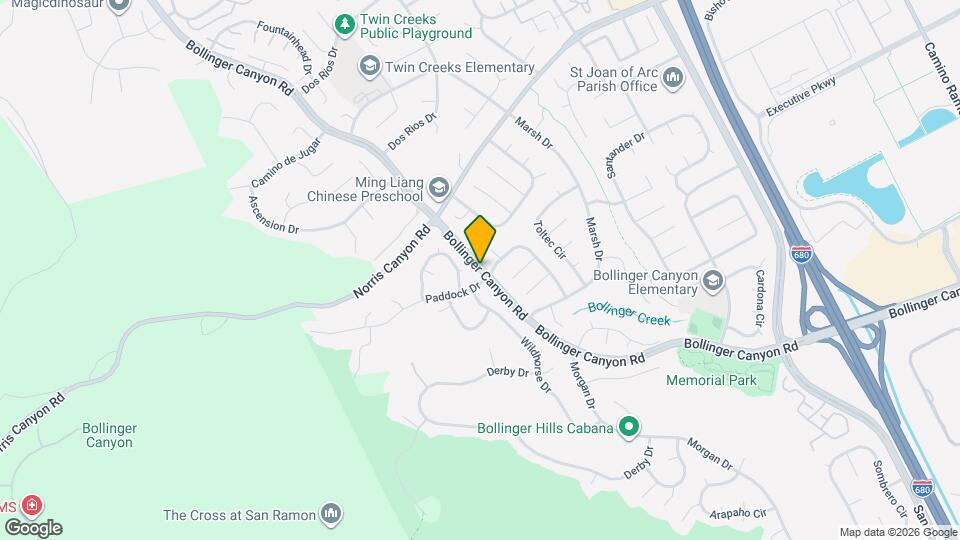 440 Bollinger Canyon Rd Mapa y Detalles de la Ubicación