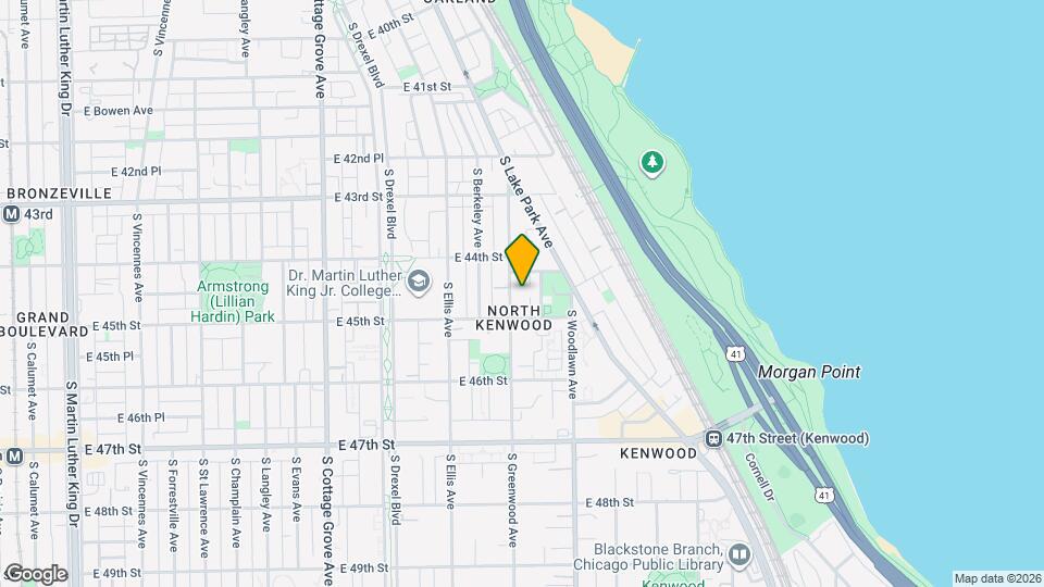 4437 S Greenwood Ave Mapa y Detalles de la Ubicación