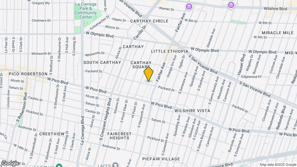 5917 Packard St Map and Location Details