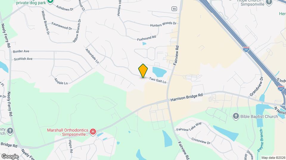 101 Two Gait Ln Mapa y Detalles de la Ubicación