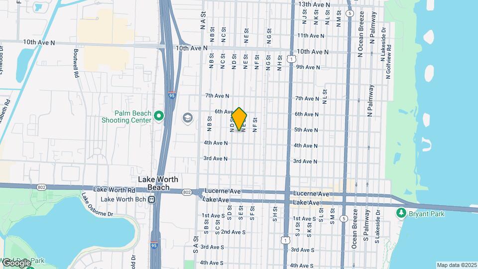 417 N E St Map and Location Details