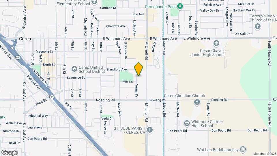 3100 Vernal Dr Map and Location Details