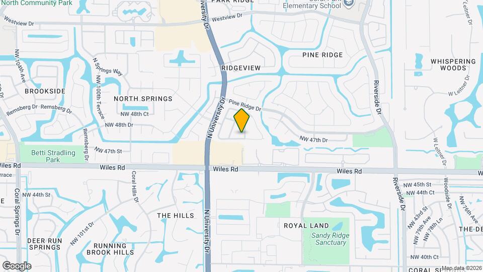 9033 NW 47th Ct Map and Location Details
