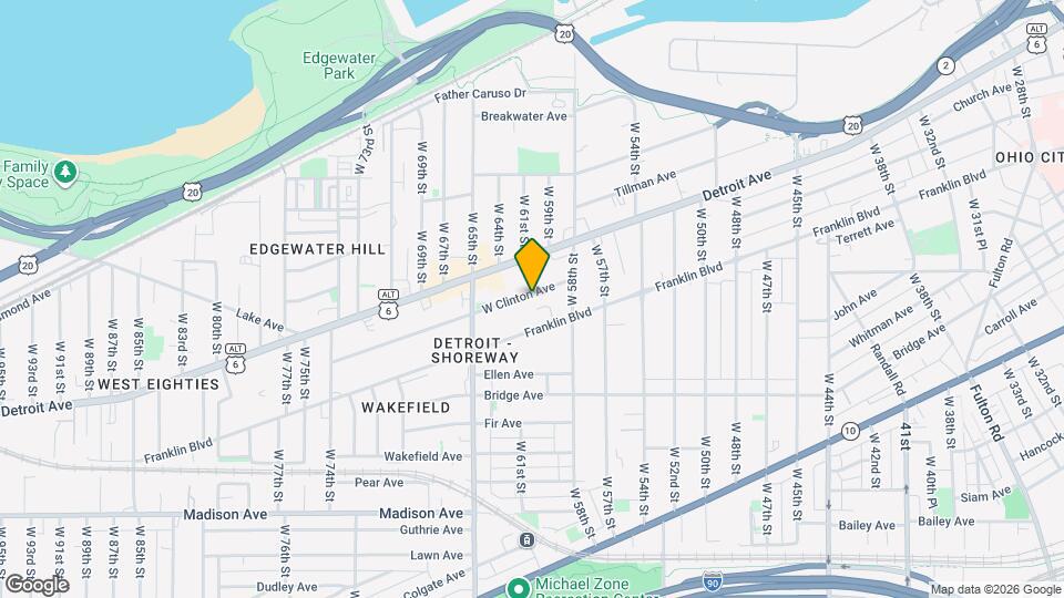 6103 W Clinton Ave Map and Location Details