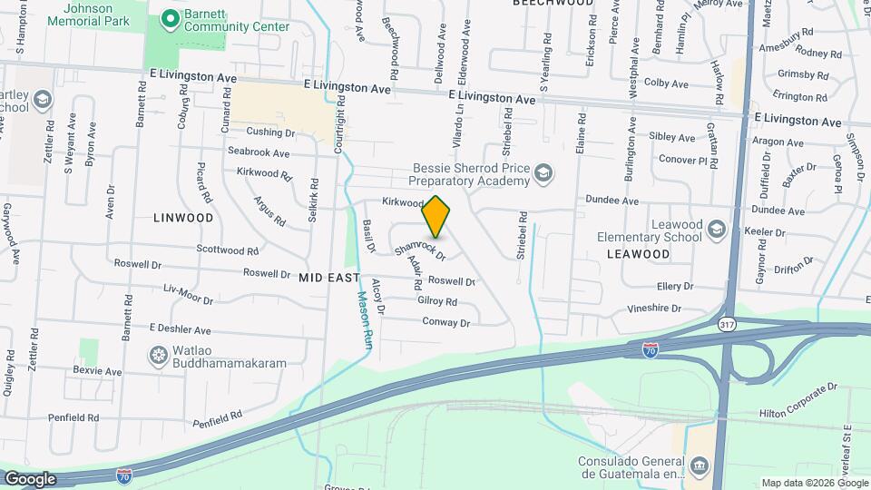 3824 Shamrock Dr Map and Location Details