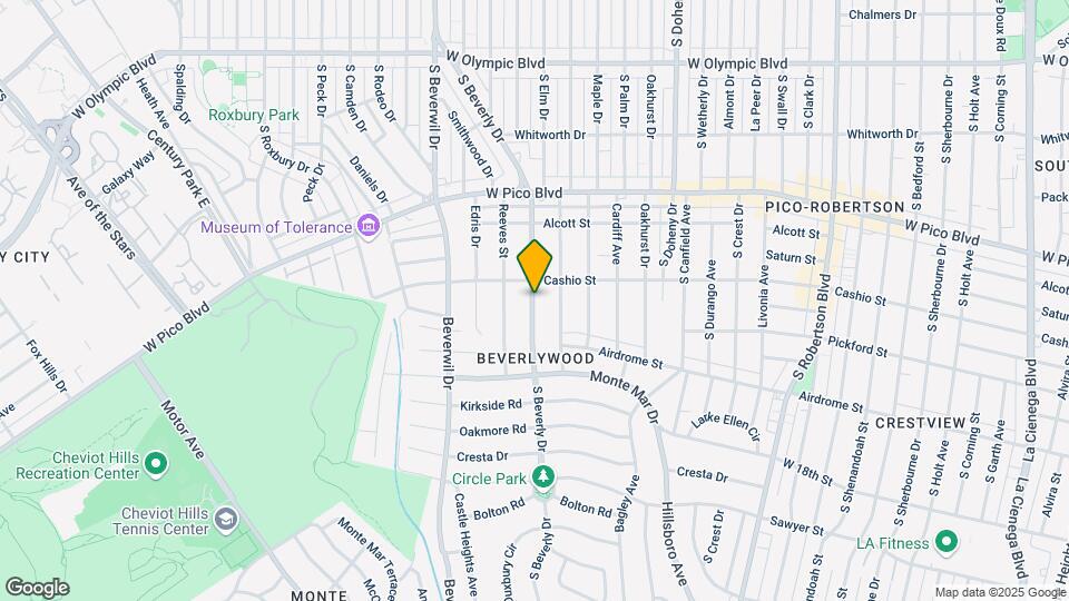 1522 S Beverly Dr Map and Location Details