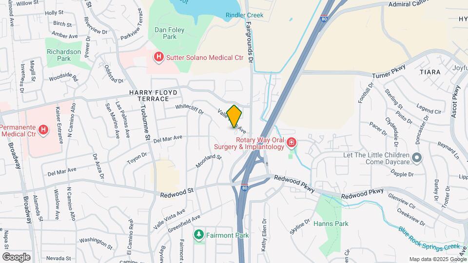 1563 Valle Vista Ave Map and Location Details