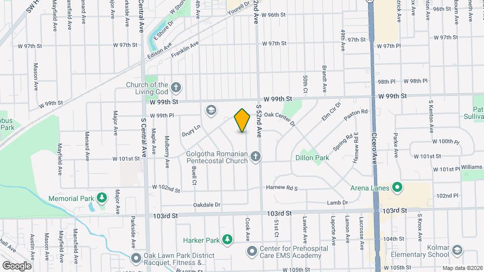 9944 Cook Ave Map and Location Details