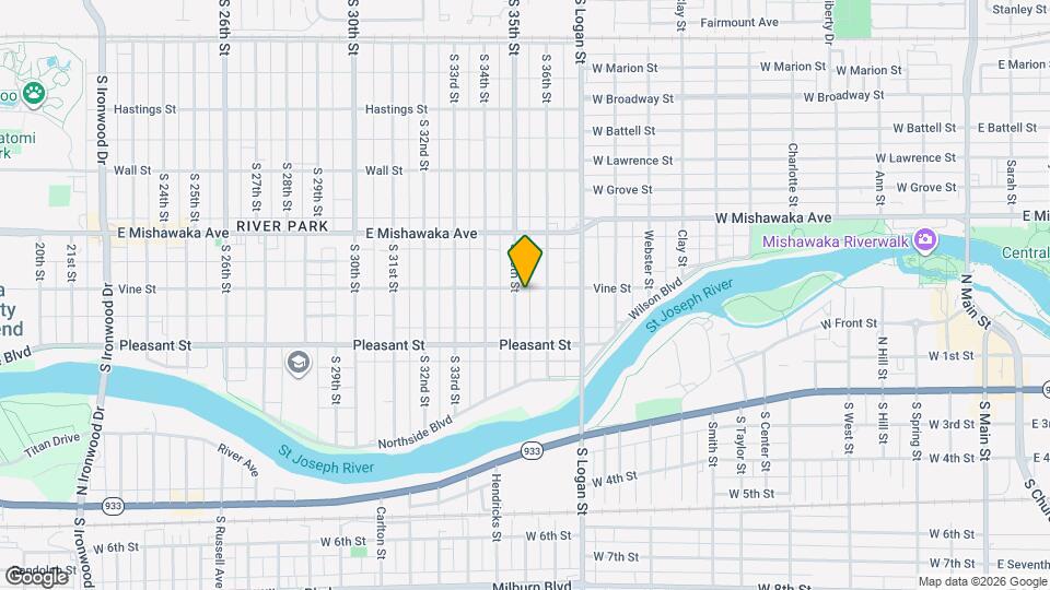 1006 S 35th St Map and Location Details