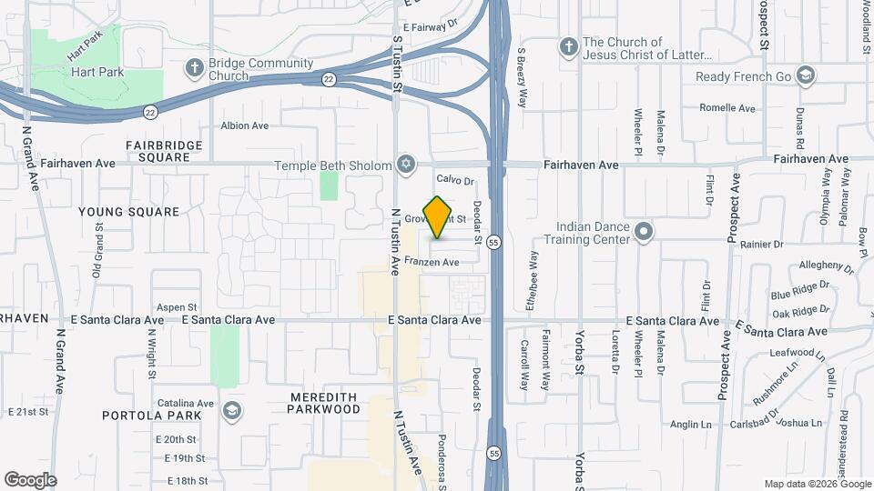 2232 E Joana Dr, Unit D Map and Location Details