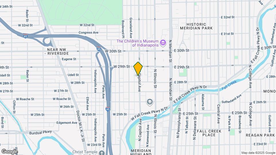 2818 N Capitol Ave, Unit 3 Map and Location Details