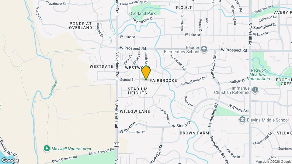 2813 Sumac St Map and Location Details