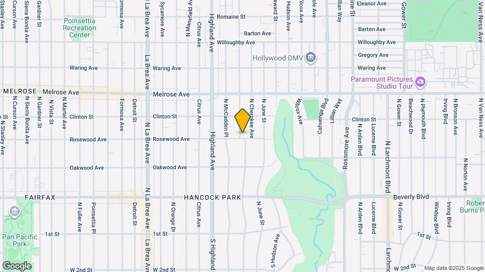 500 N Las Palmas Ave Mapa y Detalles de la Ubicación