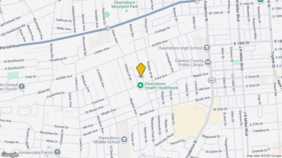 2114 Robin Rd Mapa y Detalles de la Ubicación
