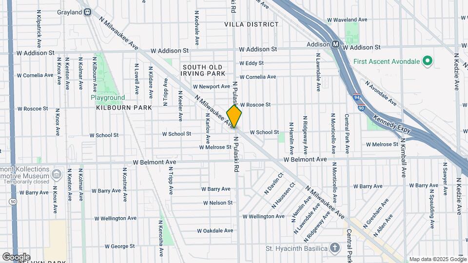 3300 N Milwaukee Ave Map and Location Details