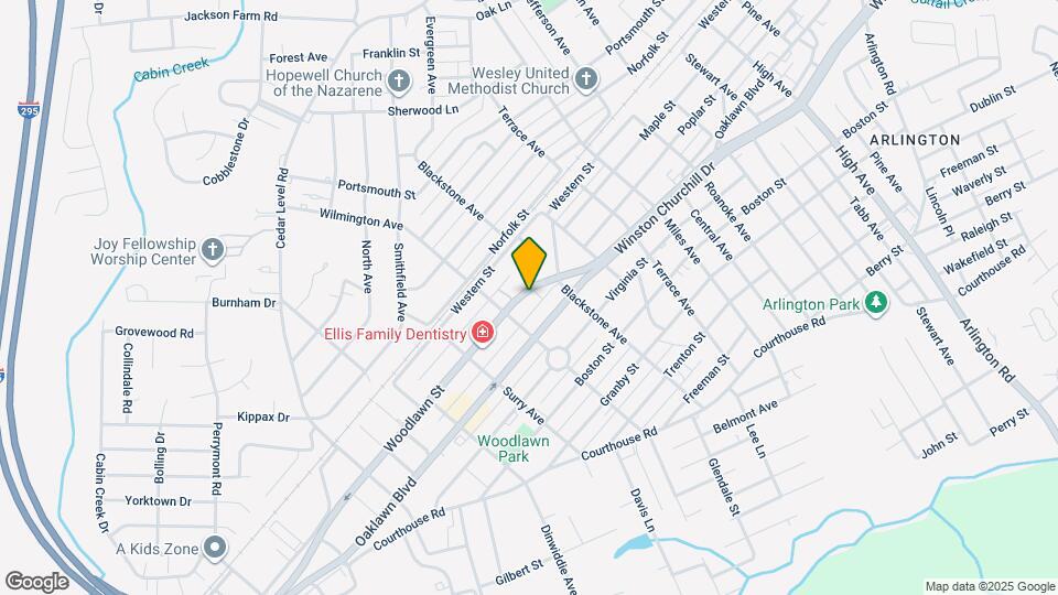 3308 Woodlawn St Map and Location Details