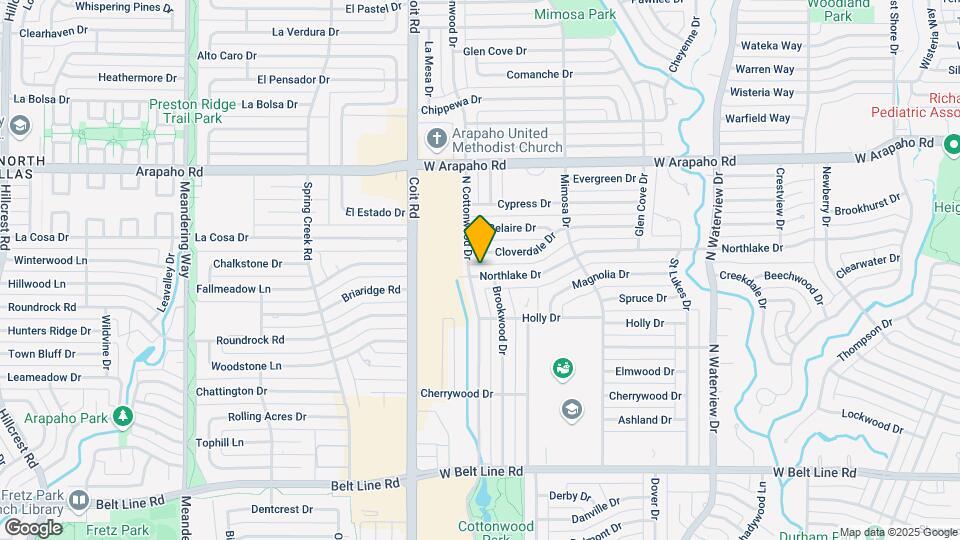 1336 Northlake Dr Mapa y Detalles de la Ubicación