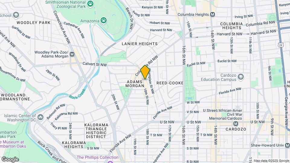 2439 18th St NW Map and Location Details