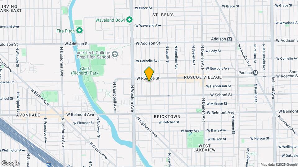 3340 N Oakley Ave Map and Location Details